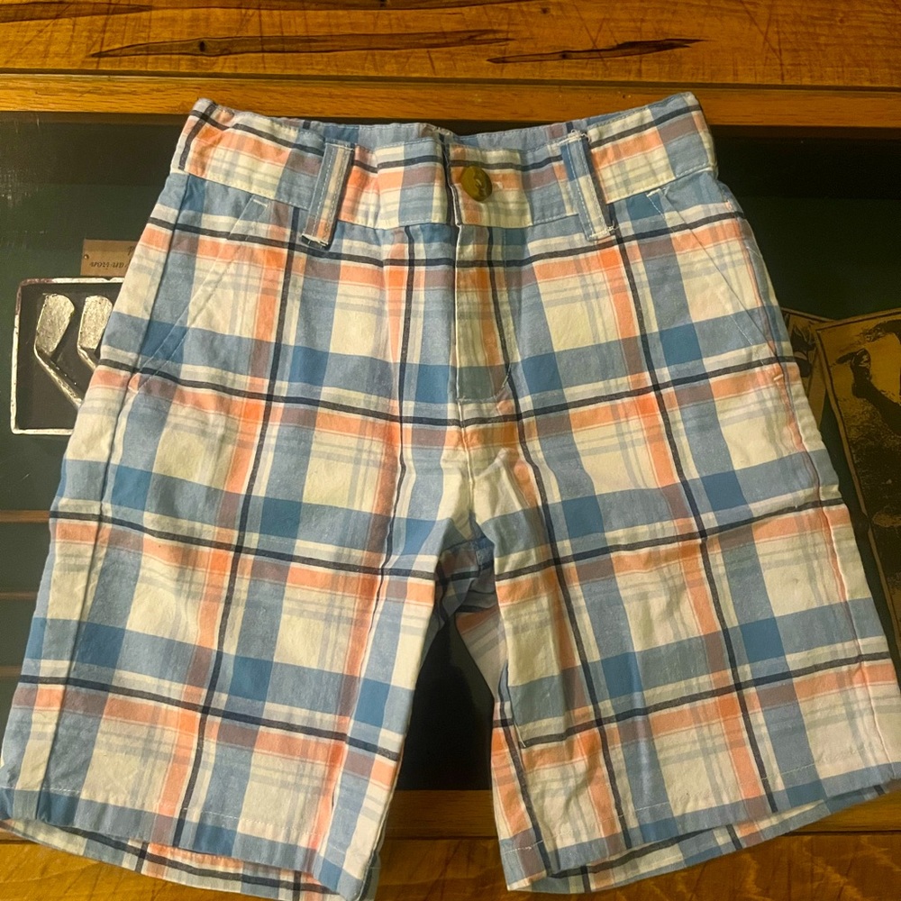 Boys Janie and Jack Plaid Shorts